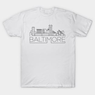 Baltimore Minimal Skyline T-Shirt
